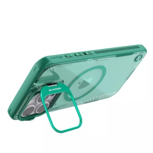 Husa pentru iPhone 16 Pro Max - Nillkin Iceblade Prop Magnetic (with Camera Cutout) - Green - Img 2