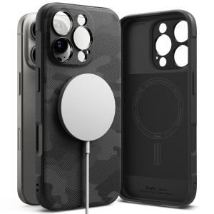 Husa pentru iPhone 16 Pro Max - Ringke Onyx MagSafe - Camo Black - Img 4