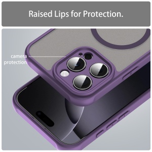 Husa pentru iPhone 16 Pro Max - Techsuit HaloFrost II MagSafe - Purple - Img 4