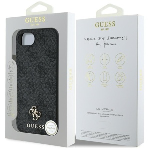 Husa pentru iPhone 16e - Guess Hardcase 4G Classic MagSafe (GUHMPSE4P4SM4MK) - Black - Img 7
