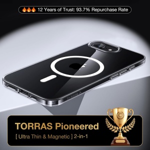 Husa pentru iPhone 16e - Torras OriginFit-Mag Series - Clear - Img 7