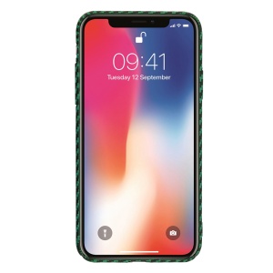 Husa pentru iPhone X / iPhone XS - Techsuit Carbonite FiberShell - Green - Img 2
