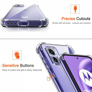 Husa pentru Motorola Edge 30 Neo - Techsuit Shockproof Clear Silicone - Clear - Img 5