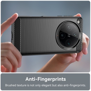 Husa pentru Oppo Find X8 Pro - Techsuit Carbon Silicone - Black - Img 2