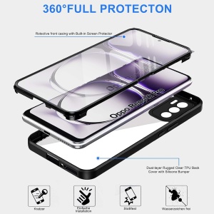 Husa pentru Oppo Reno12 Pro + Folie - Techsuit ColorVerse 360 Series - Black - Img 10