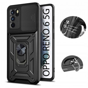 Husa pentru Oppo Reno6 5G - Techsuit CamShield Series - Black - Img 3