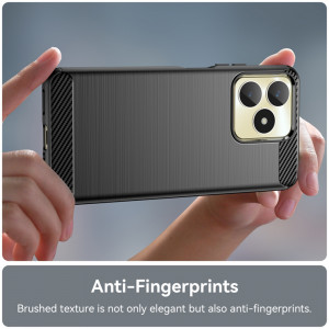 Husa pentru Realme C51 / Note 50 - Techsuit Carbon Silicone - Black - Img 4