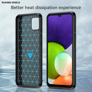 Husa pentru Samsung Galaxy A04e / M04 - Techsuit Carbon Silicone - Black - Img 5