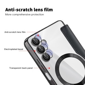 Husa pentru Samsung Galaxy A05s - Techsuit SmartMag Book Case - Black - Img 3