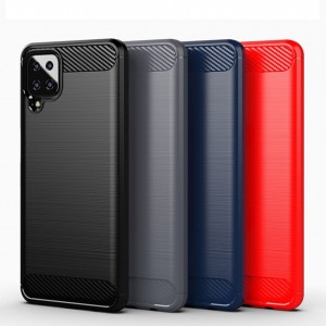 Husa pentru Samsung Galaxy A12 / A12 Nacho - Techsuit Carbon Silicone - Black - Img 6