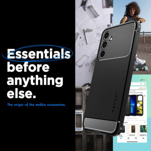 Husa pentru Samsung Galaxy A25 5G - Spigen Rugged Armor - Black - Img 5