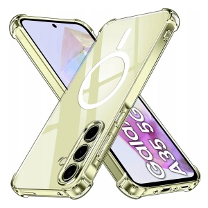 Husa pentru Samsung Galaxy A35 5G - Techsuit Shockproof Clear Silicone MagSafe - Clear