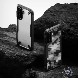 Husa pentru Samsung Galaxy A36 5G / A56 5G - Ringke Fusion X Design - Camo Black - Img 7