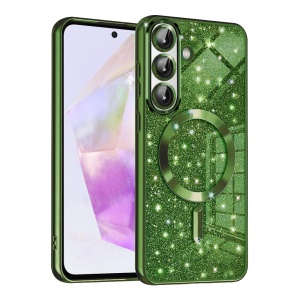 Husa pentru Samsung Galaxy A36 5G - Techsuit Luxury Glitter MagSafe - Deep Green