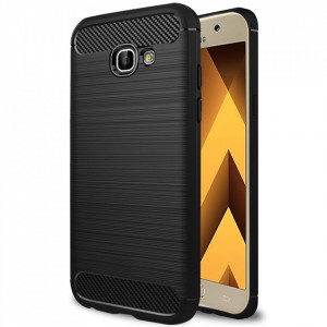 Husa pentru Samsung Galaxy A5 2017 A520 - Techsuit Carbon Silicone - Black - Img 2