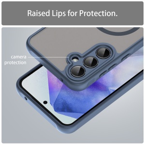 Husa pentru Samsung Galaxy A55 5G - Techsuit HaloFrost II MagSafe - Navy Blue - Img 4