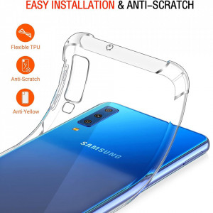 Husa pentru Samsung Galaxy A7 2018 - Techsuit Shockproof Clear Silicone - Clear - Img 5