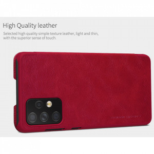 Husa pentru Samsung Galaxy A72 4G / A72 5G - Nillkin QIN Leather Case - Brown - Img 13
