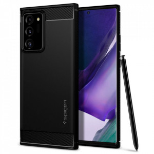 Husa pentru Samsung Galaxy Note 20 Ultra / Note 20 Ultra 5G - Spigen Rugged Armor - Black - Img 1