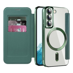 Husa pentru Samsung Galaxy S22 5G - Techsuit SmartMag Book Case - Green