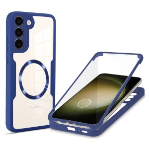 Husa pentru Samsung Galaxy S23 Plus + Folie - Techsuit ColorVerse 360 MagSafe Series - Blue - Img 1