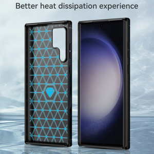 Husa pentru Samsung Galaxy S23 Ultra - Techsuit Carbon Silicone - Black - Img 6