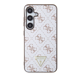 Husa pentru Samsung Galaxy S24 - Guess Hardcase 4G Triangle Metal Logo (GUHCS24SPG4GPH) - White - Img 3