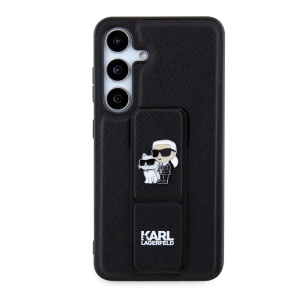 Husa pentru Samsung Galaxy S24 - Karl Lagerfeld Saffiano Gripstand (KLHCS24SGSAKCPK) - Karl&Choupette - Img 2