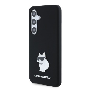 Husa pentru Samsung Galaxy S24 - Karl Lagerfeld Silicone (KLHCS24SSMHCNPK) - Choupette - Img 4