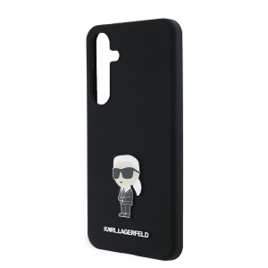 Husa pentru Samsung Galaxy S24 Plus - Karl Lagerfeld Silicone (KLHCS24MSMHKNPK) - Ikonik Metal Pin - Img 4