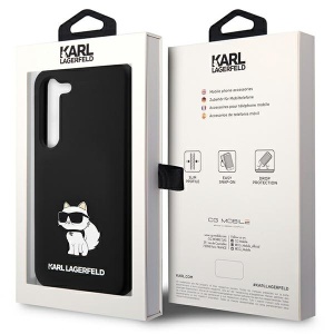 Husa pentru Samsung Galaxy S24 Plus - Karl Lagerfeld Silicone (KLHCS24MSNCHBCK) - Choupette - Img 8