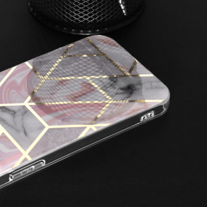 Husa pentru Samsung Galaxy S24 Plus - Techsuit Marble Series - Pink Hex - Img 6
