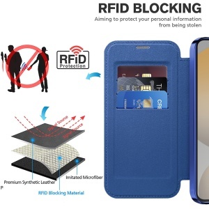 Husa pentru Samsung Galaxy S24 Plus - Techsuit SmartMag Book Case - Blue - Img 5