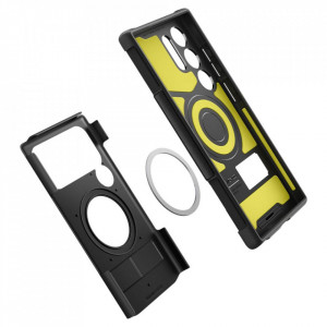 Husa pentru Samsung Galaxy S24 Ultra - Spigen Slim Armor MagSafe - Black - Img 7