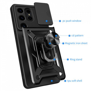 Husa pentru Samsung Galaxy S24 Ultra - Techsuit CamShield Series - Black - Img 6