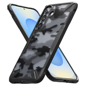 Husa pentru Samsung Galaxy S25 Plus - Ringke Fusion X Design - Camo Black - Img 2