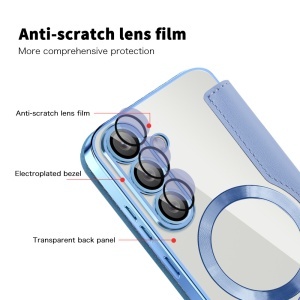 Husa pentru Samsung Galaxy S25 - Techsuit SmartMag Book Case - Light Blue - Img 3