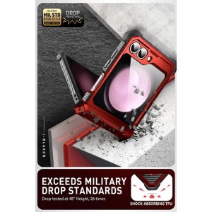 Husa pentru Samsung Galaxy Z Flip6 + Folie - I-Blason Armorbox - Ruddy - Img 5