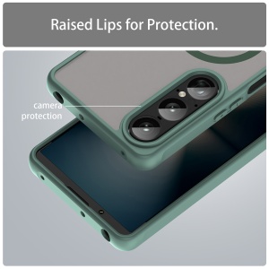Husa pentru Sony Xperia 1 VII - Techsuit HaloFrost II MagSafe - Green - Img 4