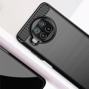 Husa pentru Xiaomi Mi 10T Lite 5G - Techsuit Carbon Silicone - Black - Img 6