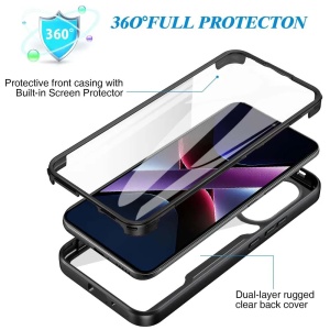 Husa pentru Xiaomi Poco X7 Pro + Folie - Techsuit ColorVerse 360 Series - Black - Img 6