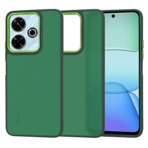 Husa pentru Xiaomi Redmi 13 / Poco M6 4G - Techsuit HaloFrostÂ Series (Green Camera Frame) - Midnight Green - Img 1