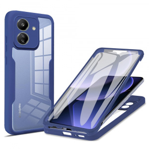 Husa pentru Xiaomi Redmi 13C 4G / Poco C65 + Folie - Techsuit ColorVerse 360 Series - Blue - Img 1