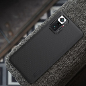 Husa pentru Xiaomi Redmi Note 10 Pro / Note 10 Pro Max - Nillkin Super Frosted Shield - Black - Img 6