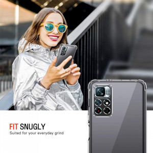 Husa pentru Xiaomi Redmi Note 11 / Note 11S - Techsuit Shockproof Clear Silicone - Clear - Img 5