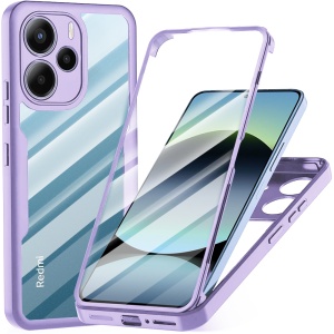 Husa pentru Xiaomi Redmi Note 14 4G + Folie - Techsuit ColorVerse 360 Series - Purple - Img 1