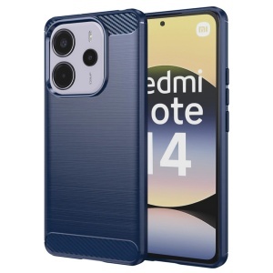 Husa pentru Xiaomi Redmi Note 14 4G (Standard) - Techsuit Carbon Silicone - Blue - Img 1