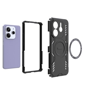 Husa pentru Xiaomi Redmi Note 14 5G - Techsuit ArmorMag Case - Blue - Img 5