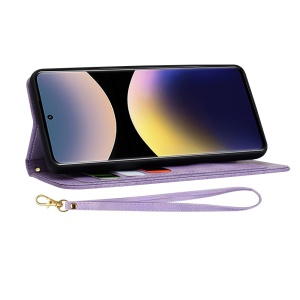 Husa pentru Xiaomi Redmi Note 14 Pro 4G / Poco F7 - Techsuit FlipCraft - Mysterious Purple - Img 4