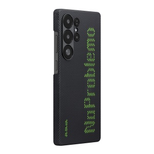 Husa Pitaka Samsung Galaxy S25 Ultra Tactile Woven NoProblemo fosforescenta